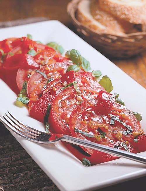 Balsamic Tomato and Roasted Red Pepper Salad